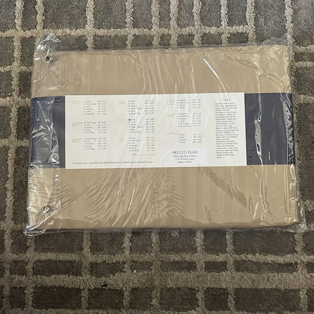 St.Geneva Twin Duvet Cover Arezzo Flex 220 TC Made in Italy